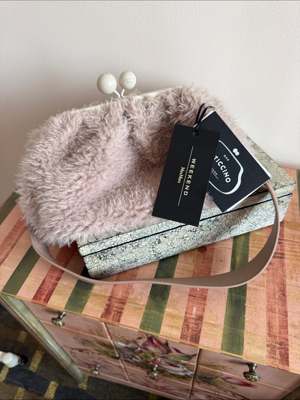 Max Mara fuzzy Pasticcino Bag
